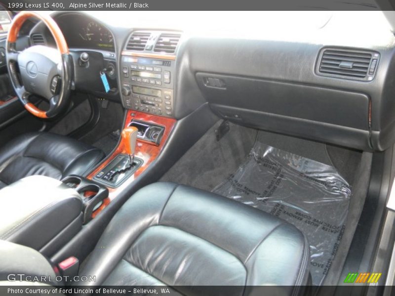 Alpine Silver Metallic / Black 1999 Lexus LS 400