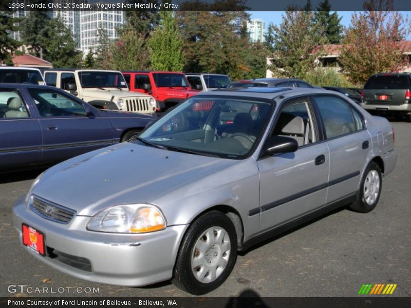 Vogue Silver Metallic / Gray 1998 Honda Civic LX Sedan