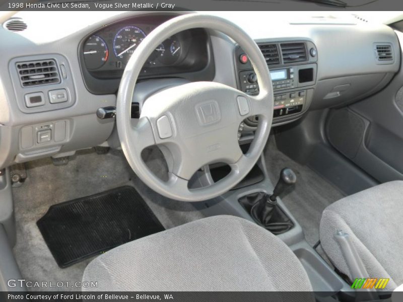 Vogue Silver Metallic / Gray 1998 Honda Civic LX Sedan