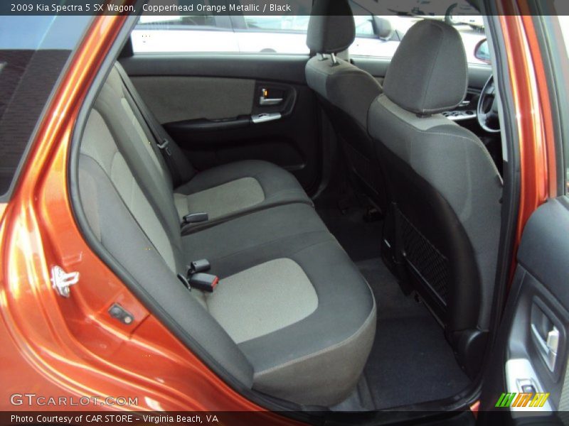 Copperhead Orange Metallic / Black 2009 Kia Spectra 5 SX Wagon