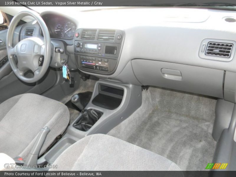 Vogue Silver Metallic / Gray 1998 Honda Civic LX Sedan