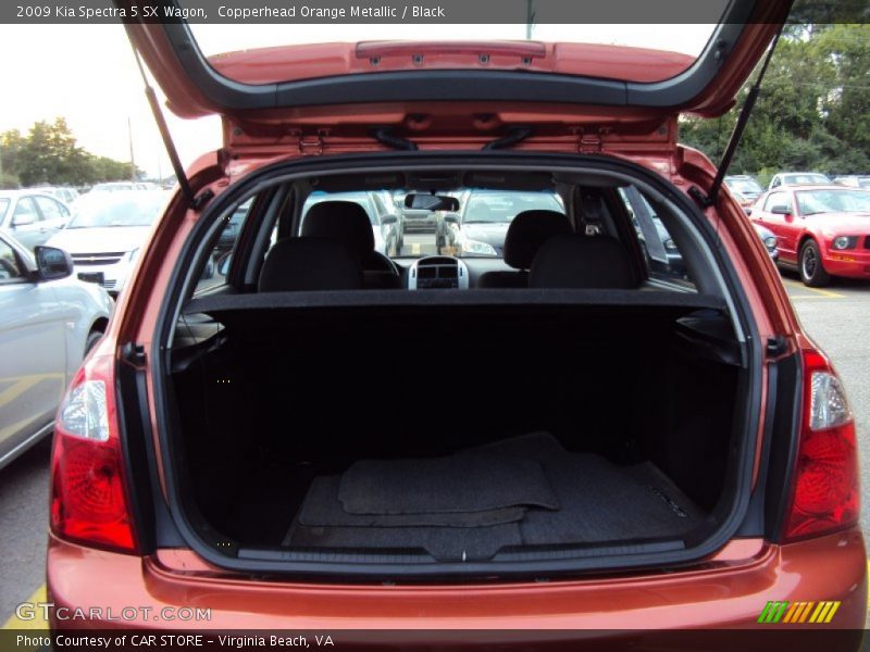 Copperhead Orange Metallic / Black 2009 Kia Spectra 5 SX Wagon