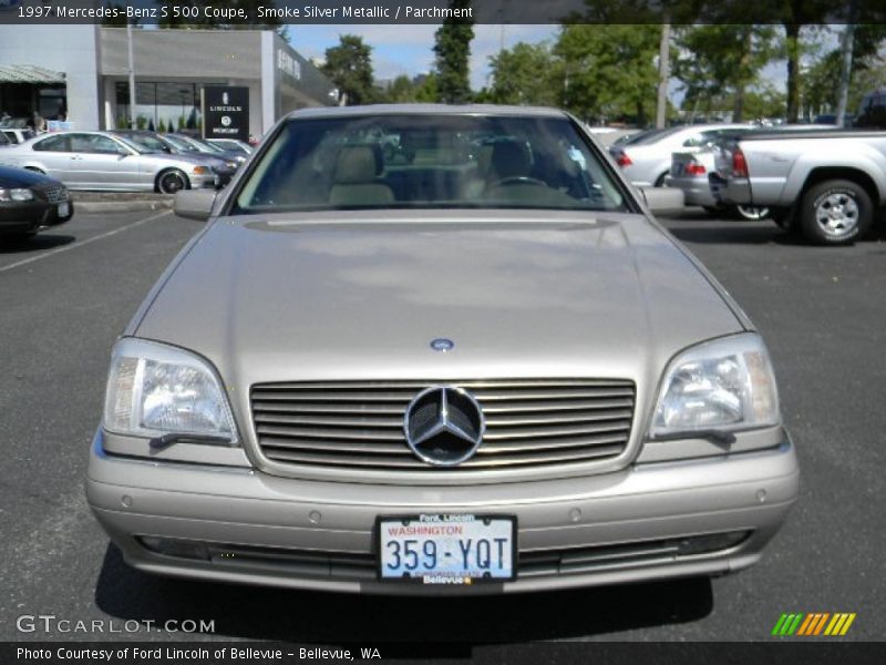 Smoke Silver Metallic / Parchment 1997 Mercedes-Benz S 500 Coupe