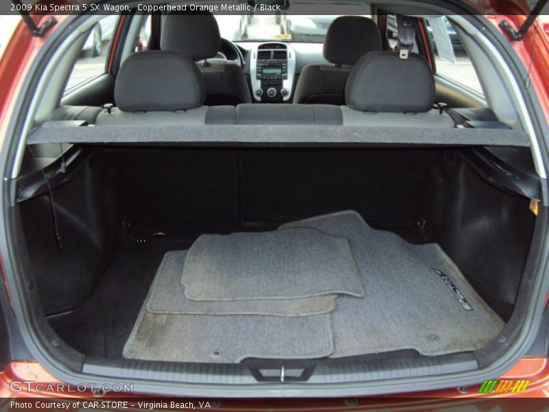 Copperhead Orange Metallic / Black 2009 Kia Spectra 5 SX Wagon