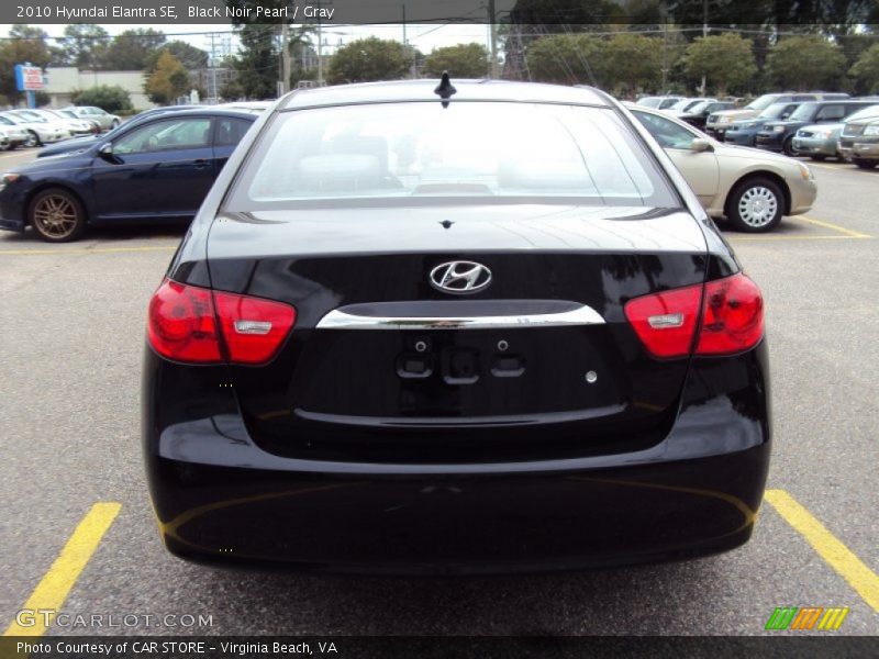 Black Noir Pearl / Gray 2010 Hyundai Elantra SE