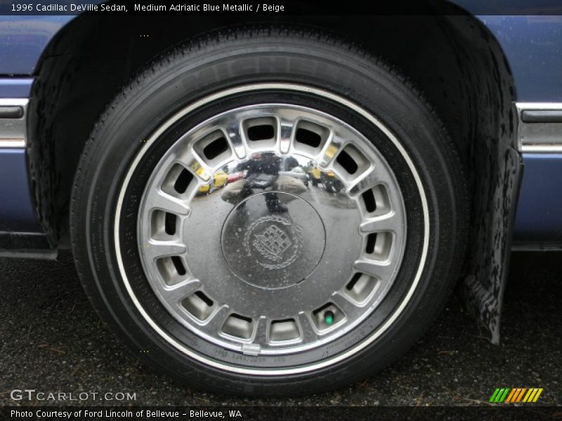 Medium Adriatic Blue Metallic / Beige 1996 Cadillac DeVille Sedan