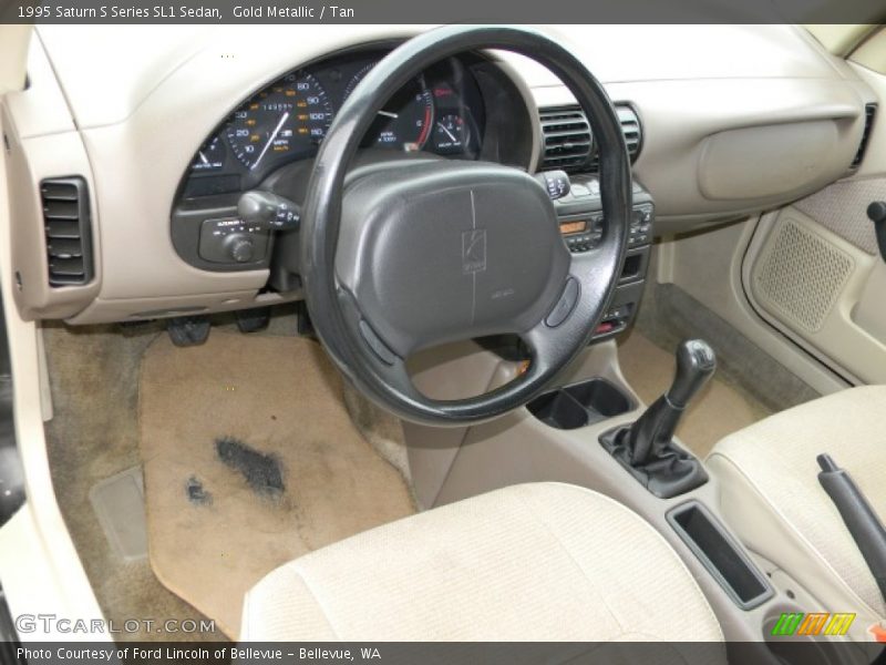 Gold Metallic / Tan 1995 Saturn S Series SL1 Sedan