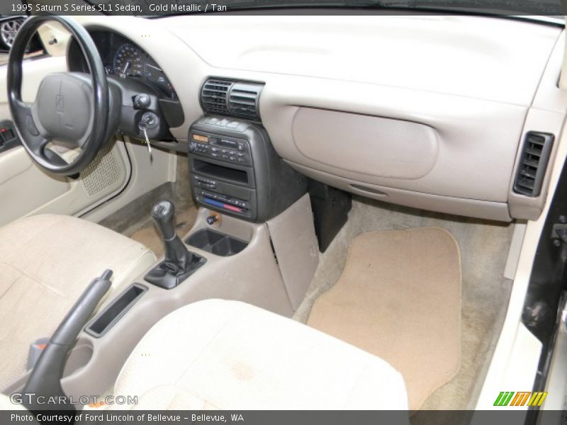 Gold Metallic / Tan 1995 Saturn S Series SL1 Sedan