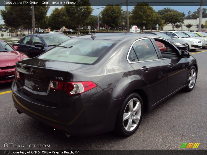 Grigio Metallic / Ebony 2009 Acura TSX Sedan