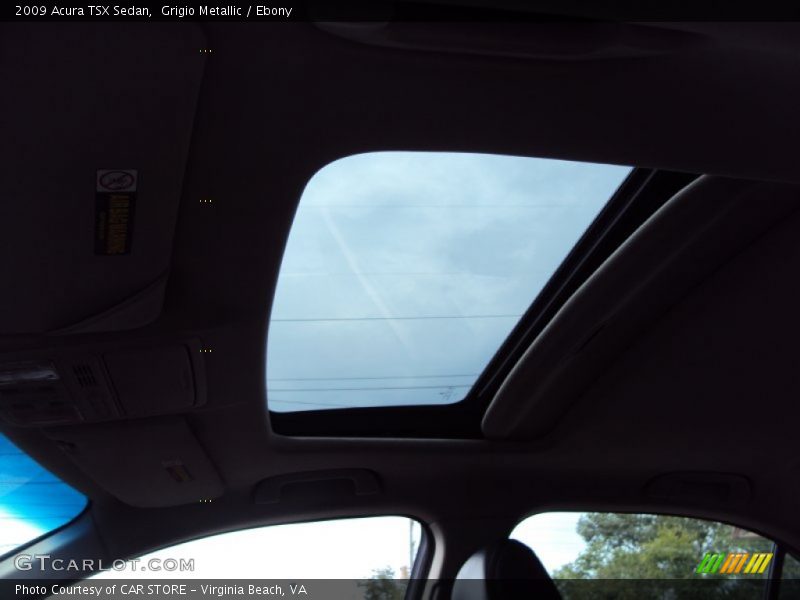 Grigio Metallic / Ebony 2009 Acura TSX Sedan