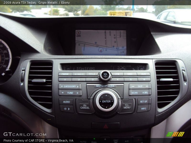 Grigio Metallic / Ebony 2009 Acura TSX Sedan