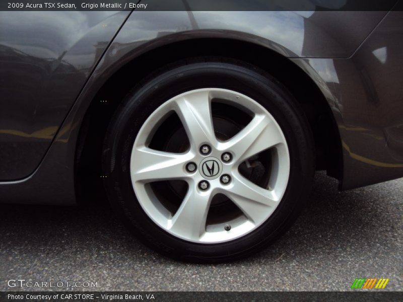 Grigio Metallic / Ebony 2009 Acura TSX Sedan