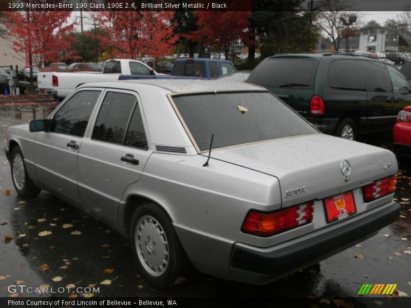 Brilliant Silver Metallic / Black 1993 Mercedes-Benz 190 Class 190E 2.6