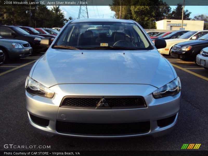 Apex Silver Metallic / Black 2008 Mitsubishi Lancer DE