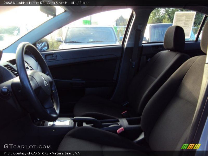 Apex Silver Metallic / Black 2008 Mitsubishi Lancer DE