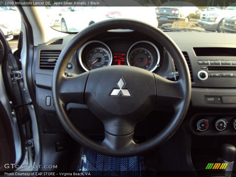 Apex Silver Metallic / Black 2008 Mitsubishi Lancer DE