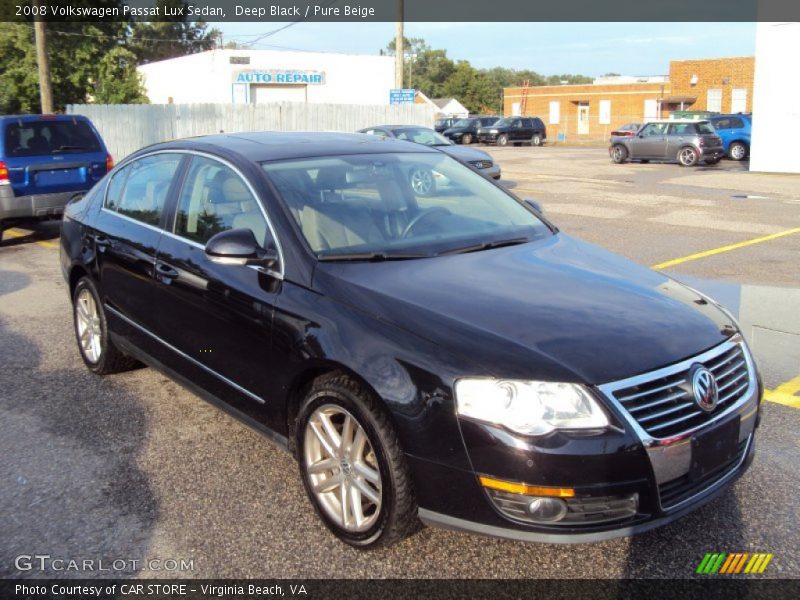 Deep Black / Pure Beige 2008 Volkswagen Passat Lux Sedan