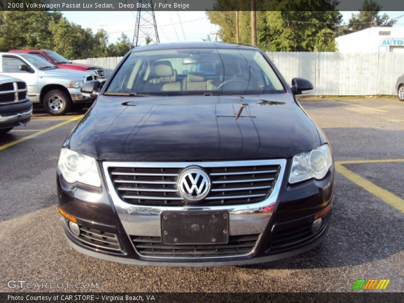 Deep Black / Pure Beige 2008 Volkswagen Passat Lux Sedan
