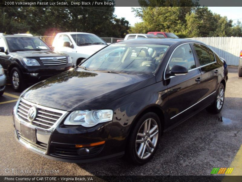 Deep Black / Pure Beige 2008 Volkswagen Passat Lux Sedan