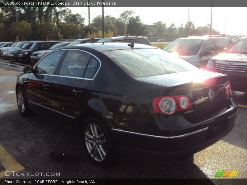 Deep Black / Pure Beige 2008 Volkswagen Passat Lux Sedan