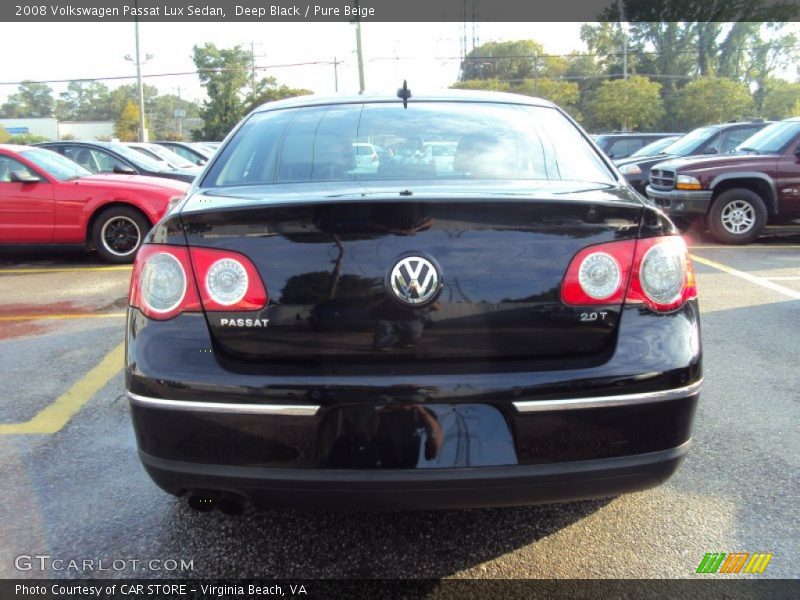Deep Black / Pure Beige 2008 Volkswagen Passat Lux Sedan