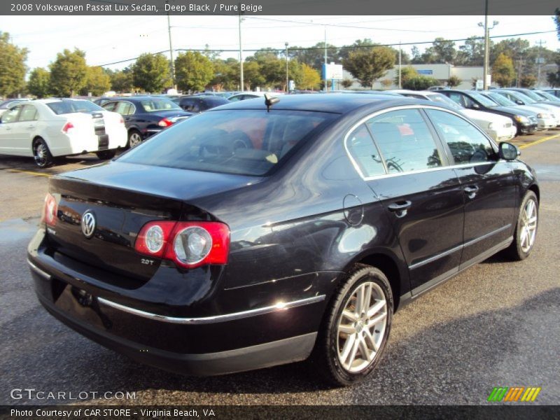 Deep Black / Pure Beige 2008 Volkswagen Passat Lux Sedan