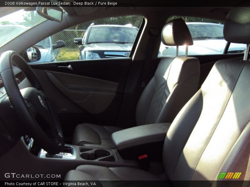 Deep Black / Pure Beige 2008 Volkswagen Passat Lux Sedan