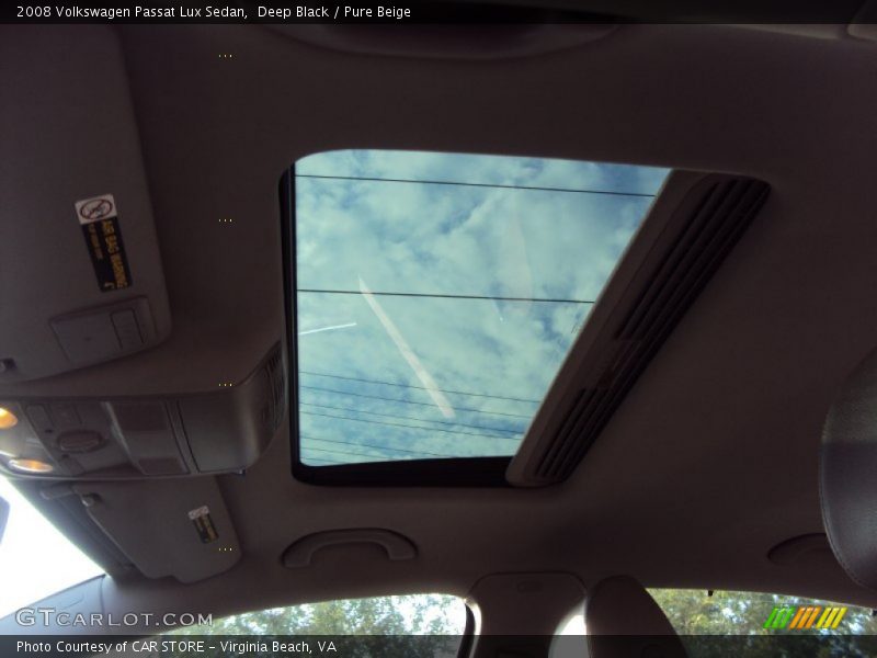 Deep Black / Pure Beige 2008 Volkswagen Passat Lux Sedan