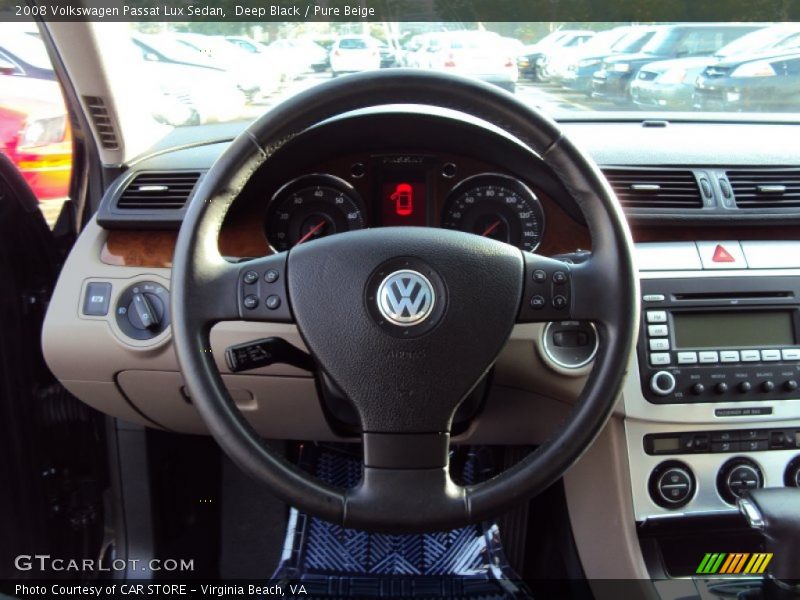 Deep Black / Pure Beige 2008 Volkswagen Passat Lux Sedan