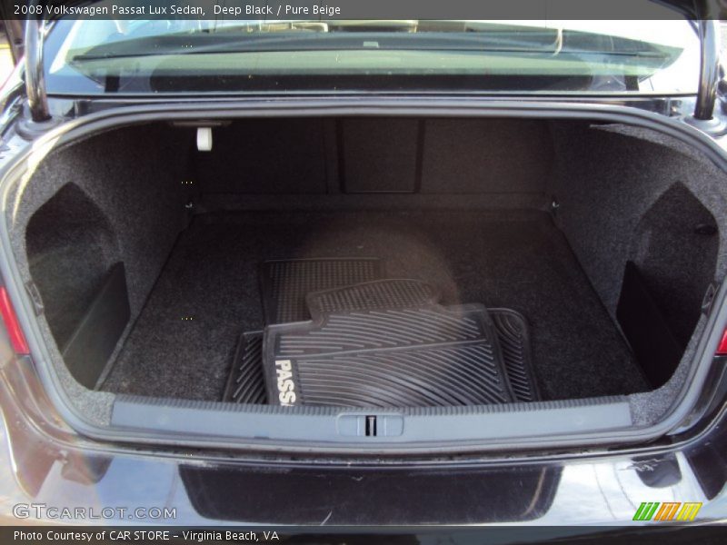 Deep Black / Pure Beige 2008 Volkswagen Passat Lux Sedan