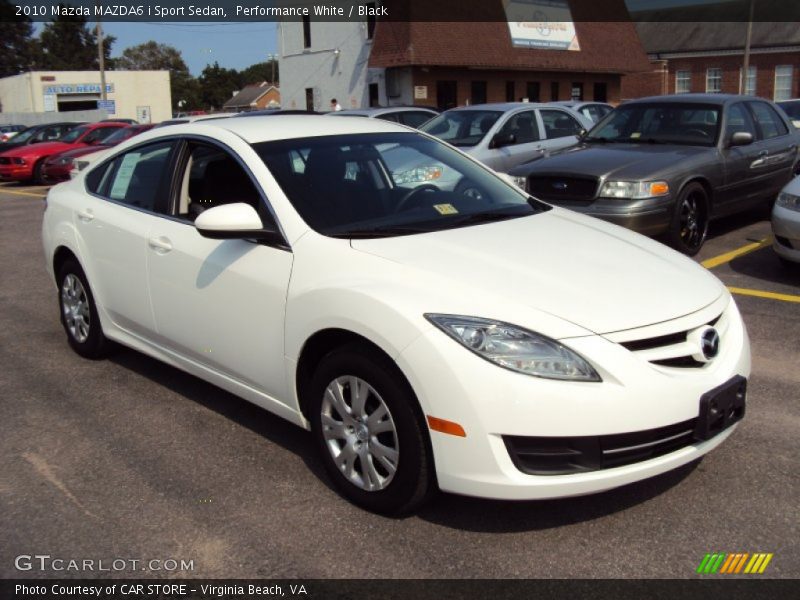 Performance White / Black 2010 Mazda MAZDA6 i Sport Sedan