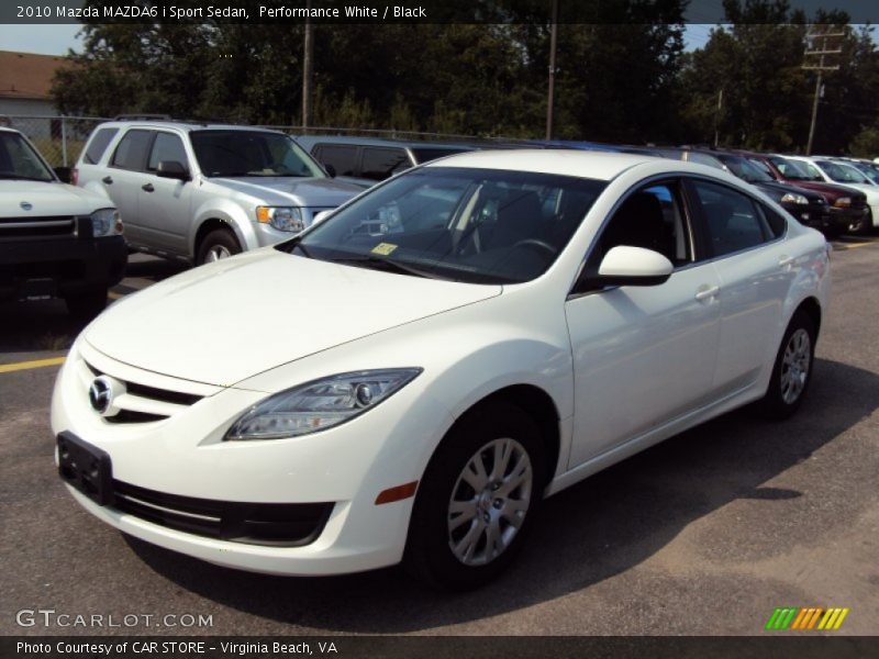 Performance White / Black 2010 Mazda MAZDA6 i Sport Sedan
