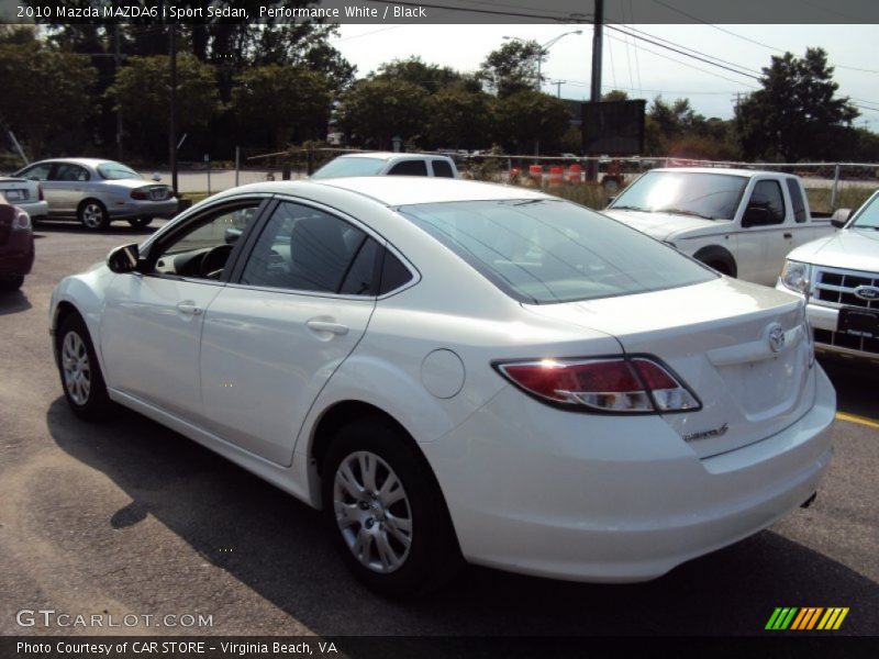 Performance White / Black 2010 Mazda MAZDA6 i Sport Sedan
