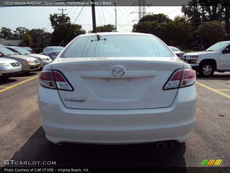 Performance White / Black 2010 Mazda MAZDA6 i Sport Sedan