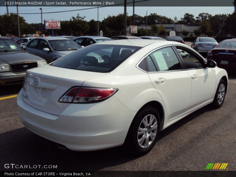 Performance White / Black 2010 Mazda MAZDA6 i Sport Sedan