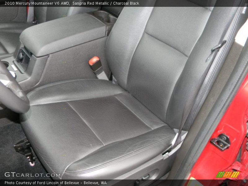 Sangria Red Metallic / Charcoal Black 2010 Mercury Mountaineer V6 AWD