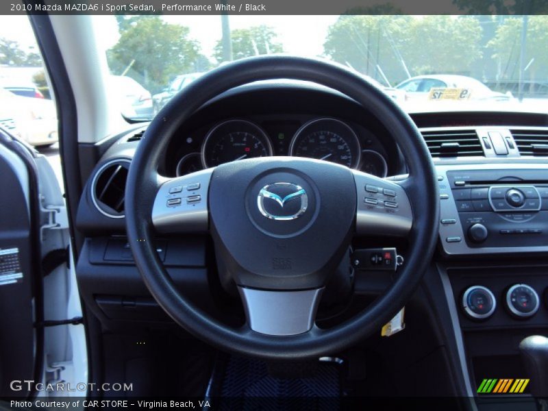 Performance White / Black 2010 Mazda MAZDA6 i Sport Sedan