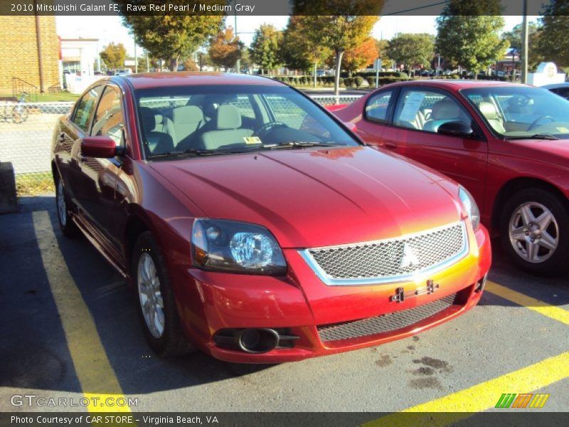 Rave Red Pearl / Medium Gray 2010 Mitsubishi Galant FE