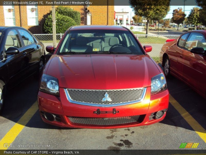 Rave Red Pearl / Medium Gray 2010 Mitsubishi Galant FE