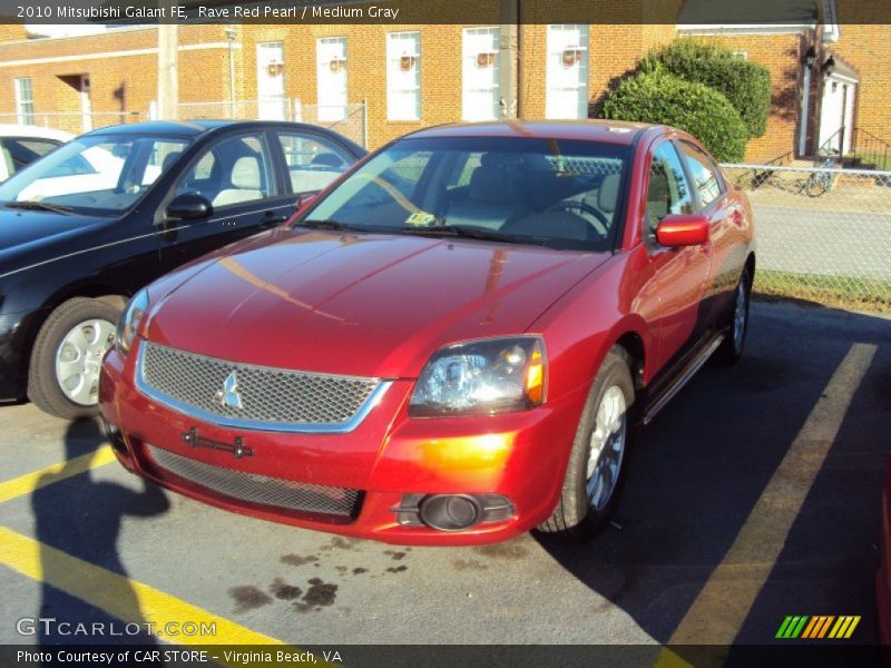 Rave Red Pearl / Medium Gray 2010 Mitsubishi Galant FE