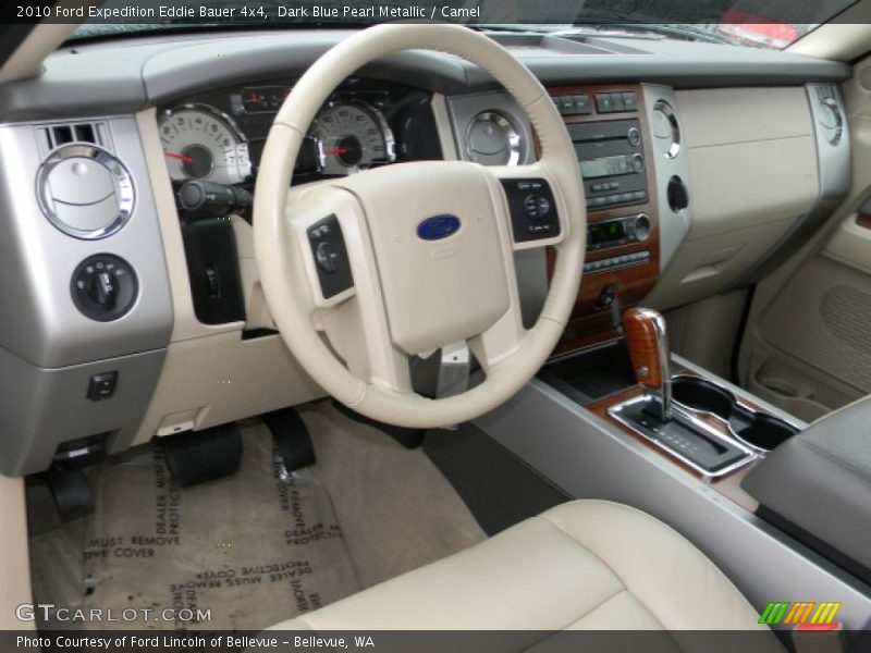 Dark Blue Pearl Metallic / Camel 2010 Ford Expedition Eddie Bauer 4x4