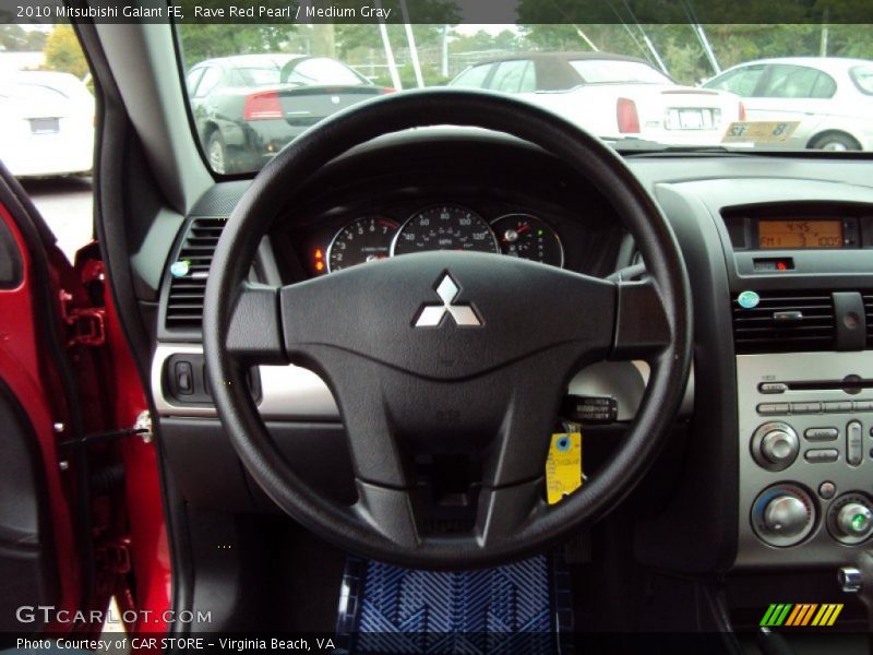 Rave Red Pearl / Medium Gray 2010 Mitsubishi Galant FE