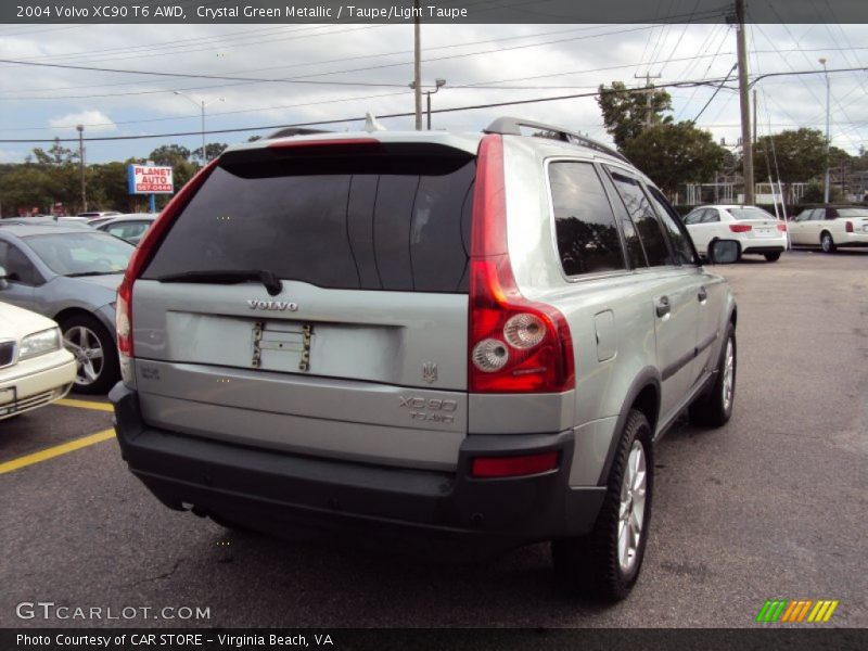 Crystal Green Metallic / Taupe/Light Taupe 2004 Volvo XC90 T6 AWD
