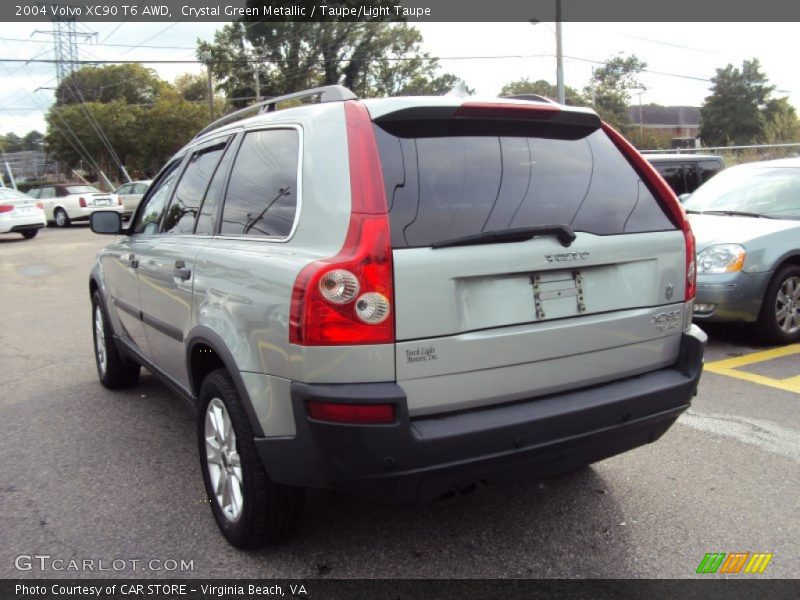 Crystal Green Metallic / Taupe/Light Taupe 2004 Volvo XC90 T6 AWD