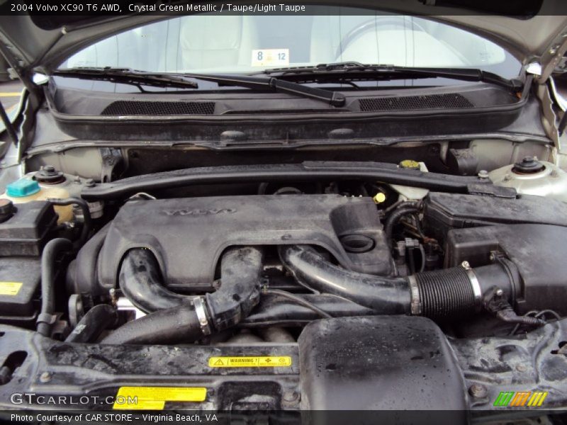 Crystal Green Metallic / Taupe/Light Taupe 2004 Volvo XC90 T6 AWD