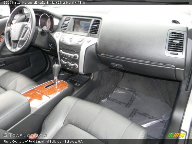Brilliant Silver Metallic / Black 2009 Nissan Murano LE AWD