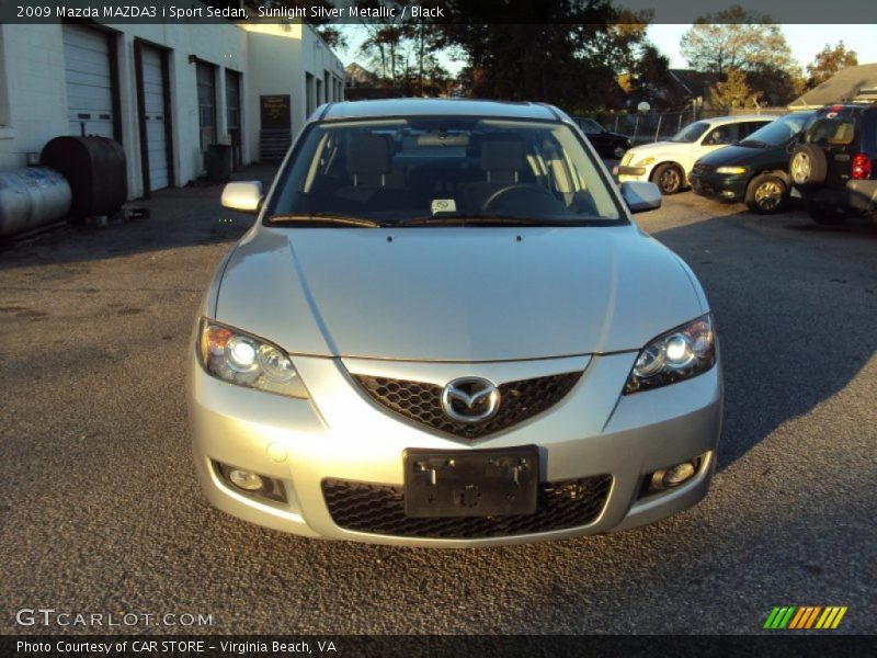 Sunlight Silver Metallic / Black 2009 Mazda MAZDA3 i Sport Sedan