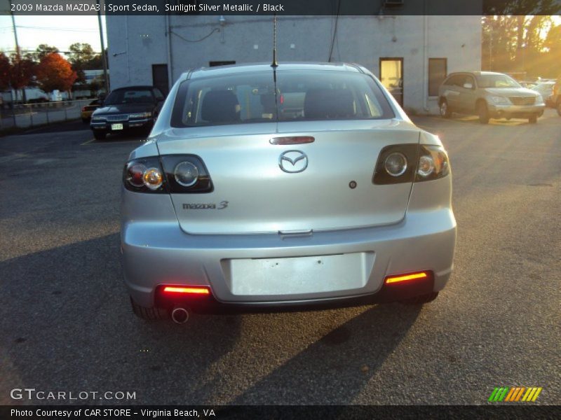 Sunlight Silver Metallic / Black 2009 Mazda MAZDA3 i Sport Sedan
