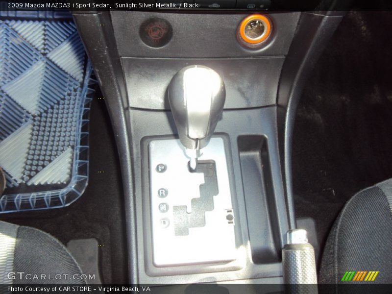 Sunlight Silver Metallic / Black 2009 Mazda MAZDA3 i Sport Sedan