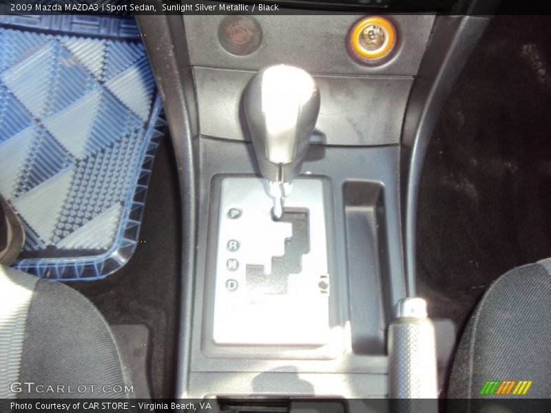 Sunlight Silver Metallic / Black 2009 Mazda MAZDA3 i Sport Sedan